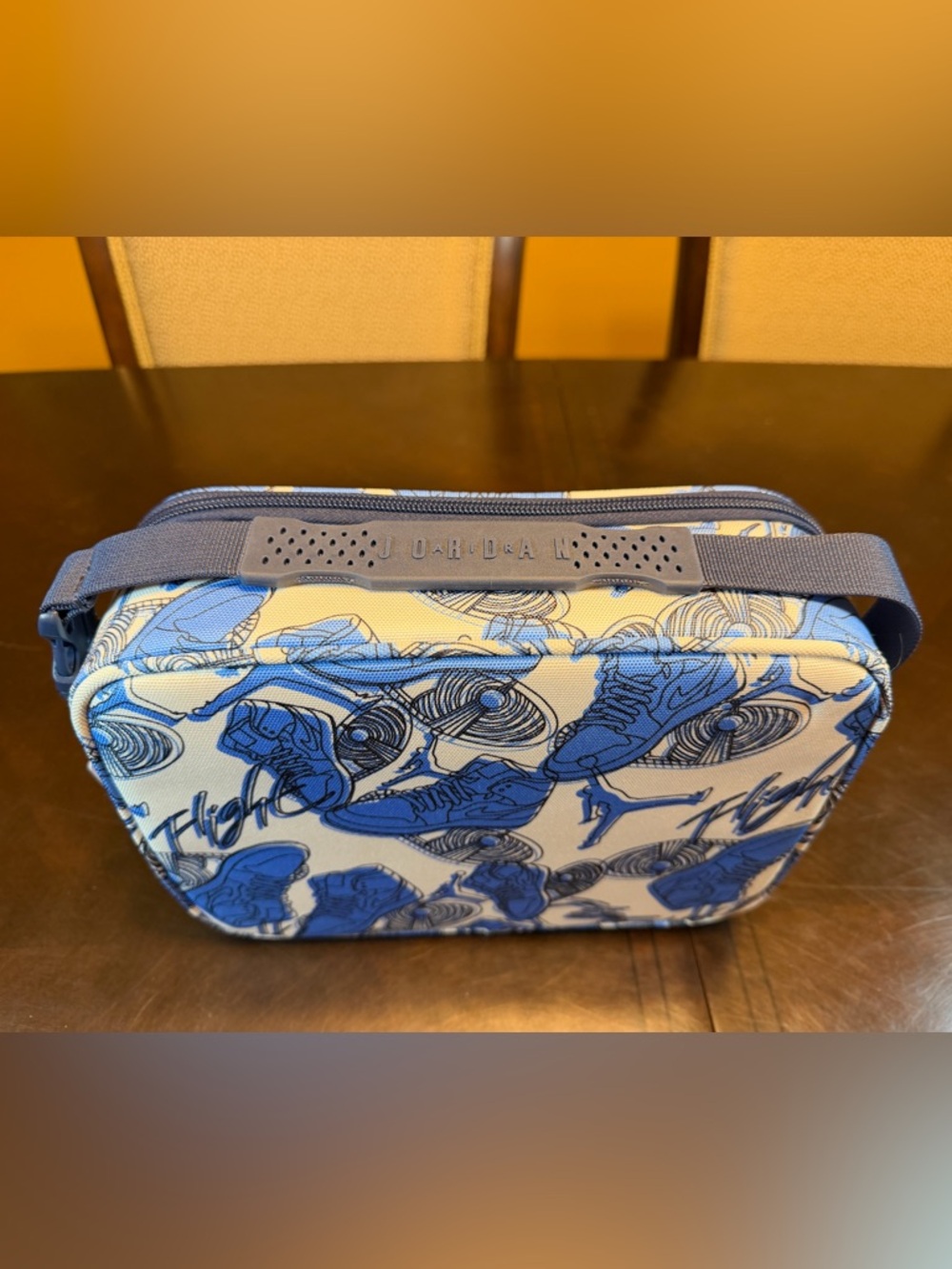 New Nike Air Jordan Insulated Lunch Box Blue White - Picture 7 of 12